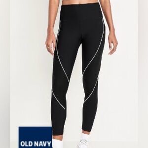 Old Navy High-Waisted PowerSoft Rib Mix 7/8 Leggings